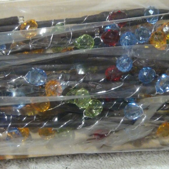 Jeweled LED Lights Branches 30" River of Goods SNBC 50 LED 100 Faceted Beads - Picture 13 of 16